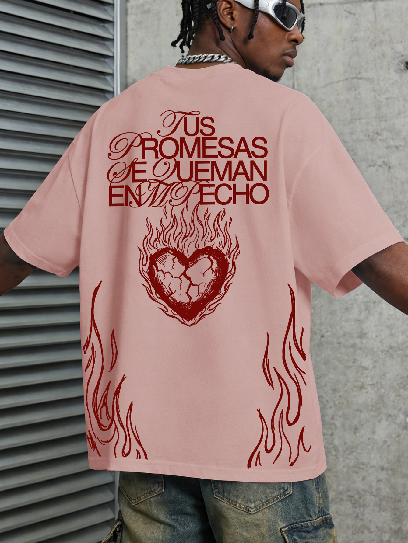 Streetwear Brand Quotes - Men's Oversized Gothic Streetwear T-shirt Brand
