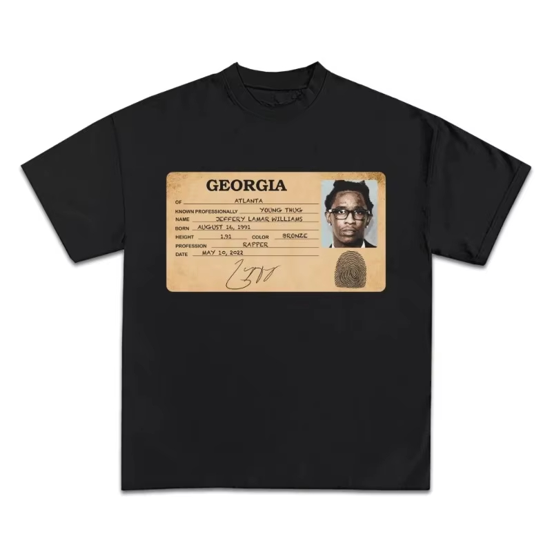 Supreme Box Logo Tee - Who's Young Thug Graphic Print Cotton