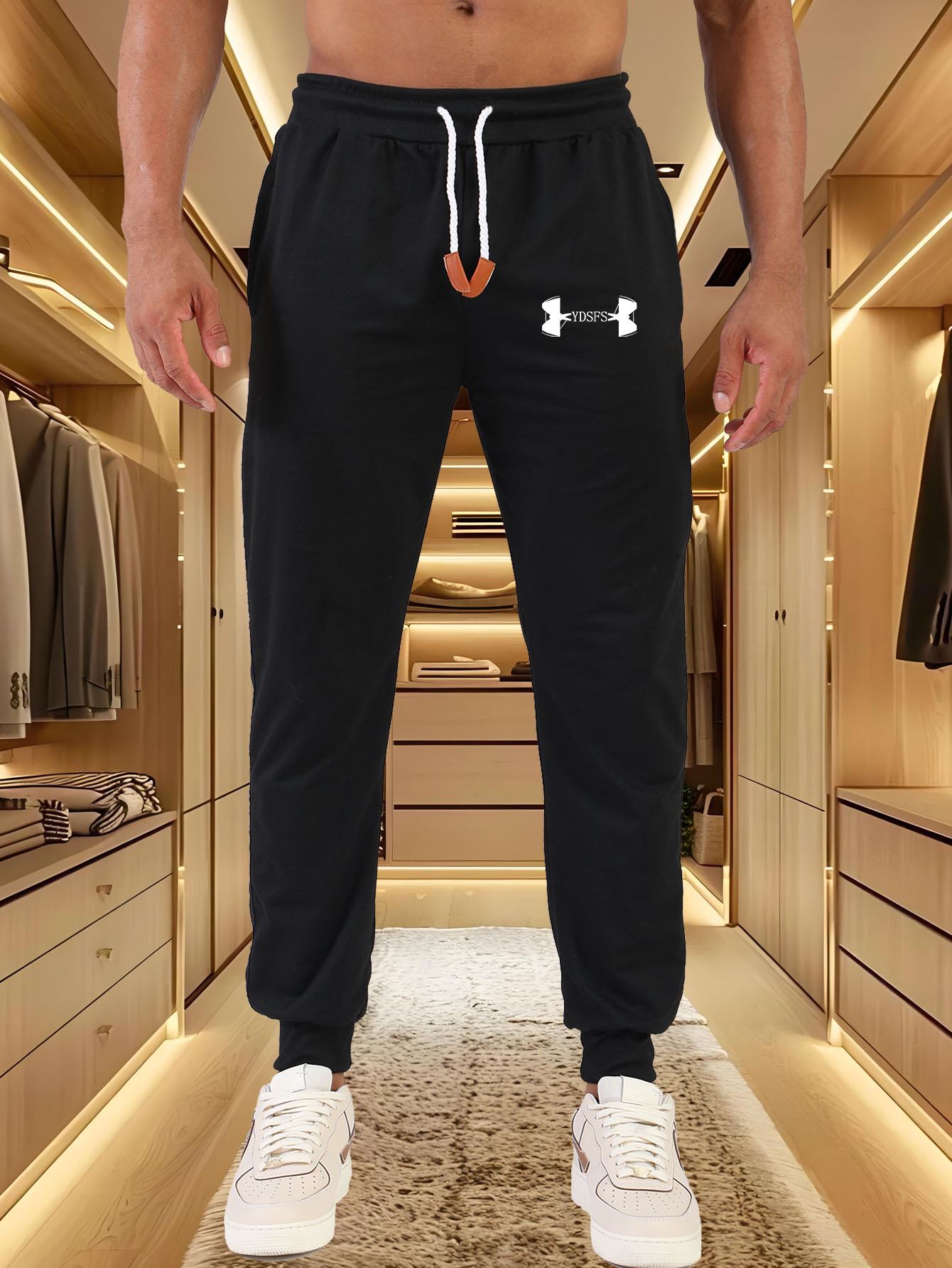 Streetwear Brands Logo - Men Jogger Pants Sport Brand Logo
