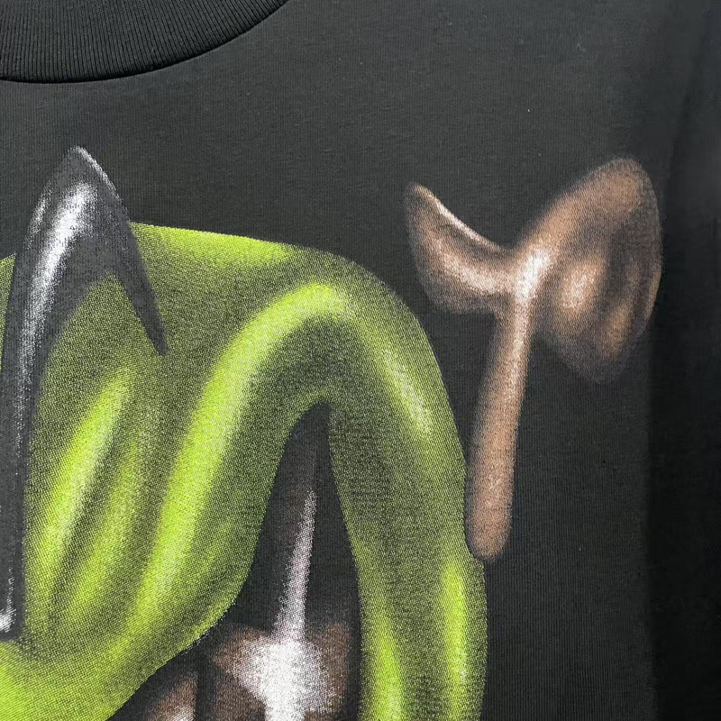 Letter Pattern Printed Loose R - مراجعة Supreme Box Logo Tee وسعره