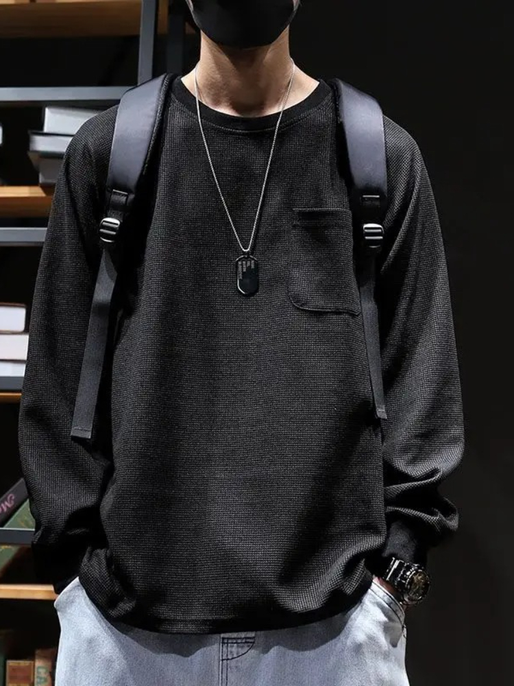 Unicolor Base Layer Sweatshirt - مراجعة Streetwear Brand Quotes وسعره