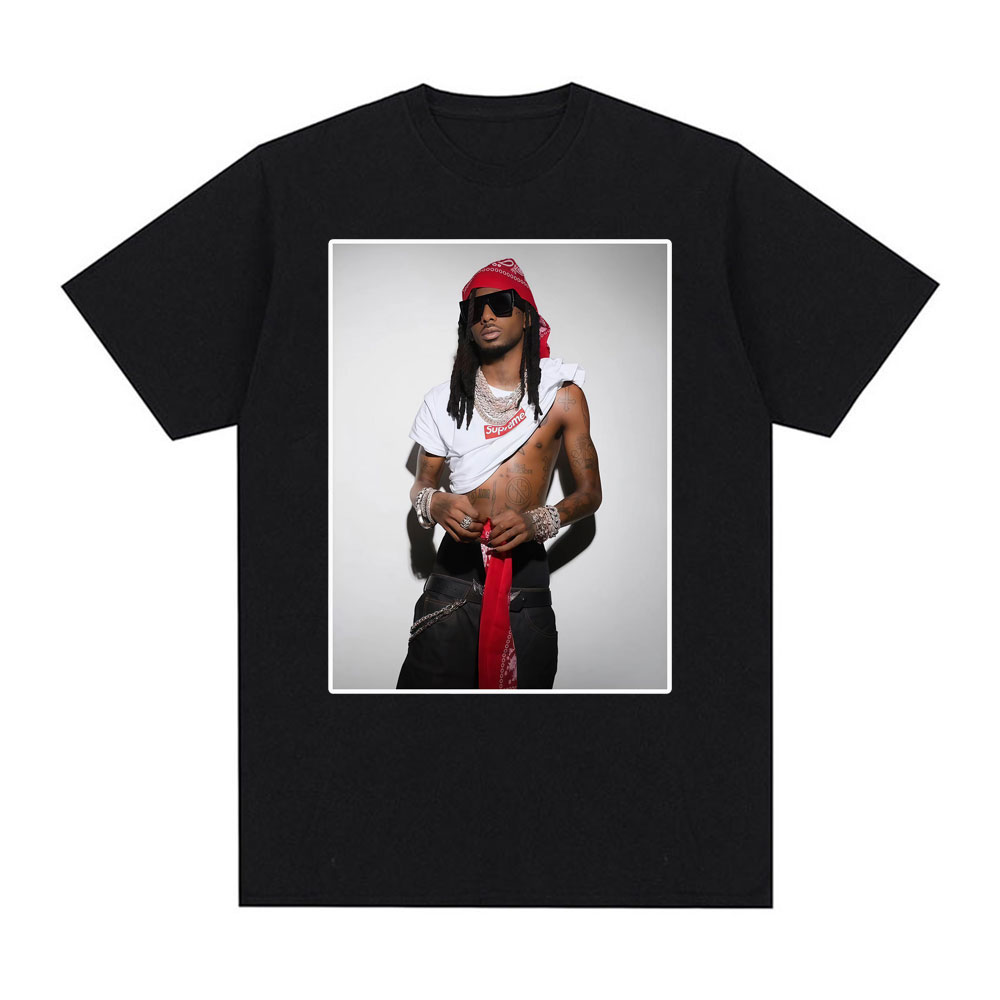 Rapper Playboi Carti Men's 100 - مراجعة Supreme Box Logo Tee وسعره