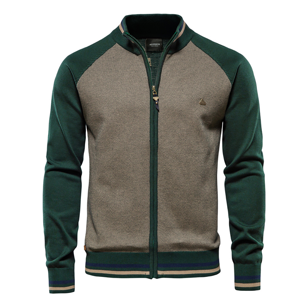 AIOPESON Spliced Cardigan Men  - مراجعة Streetwear Brand For Men وسعره