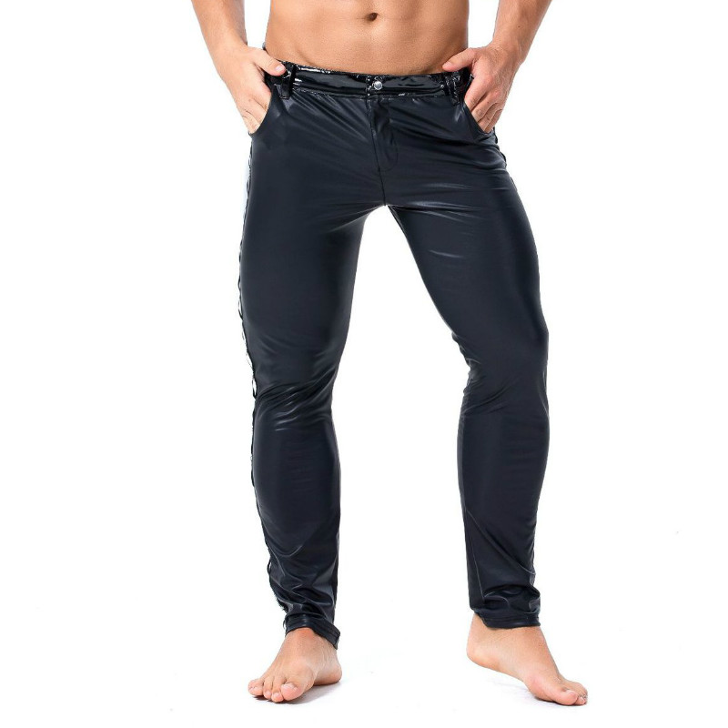 S-XXL Brand Men Leather Rivet  - مراجعة Streetwear Brand For Men وسعره