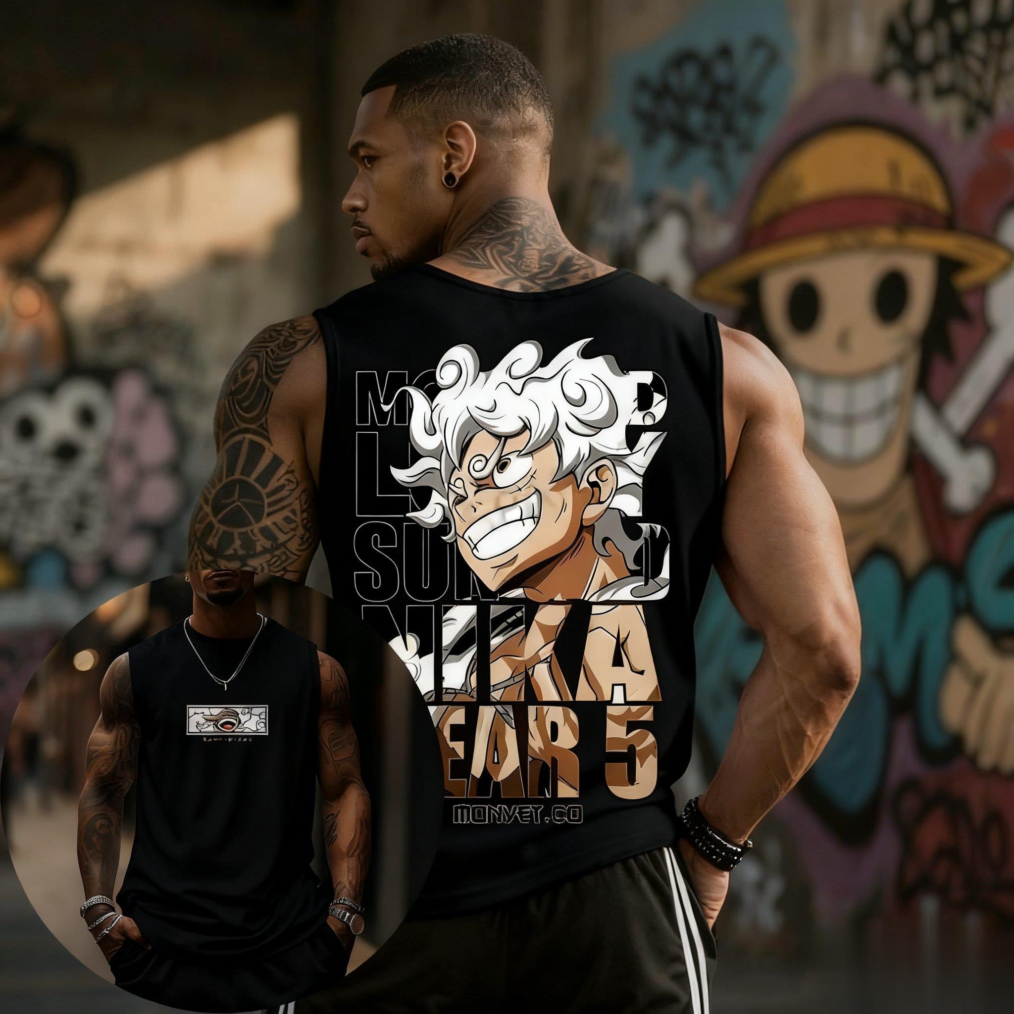 One Piece Luffy Gear 5 Tank To - مراجعة Streetwear Brand Japan وسعره