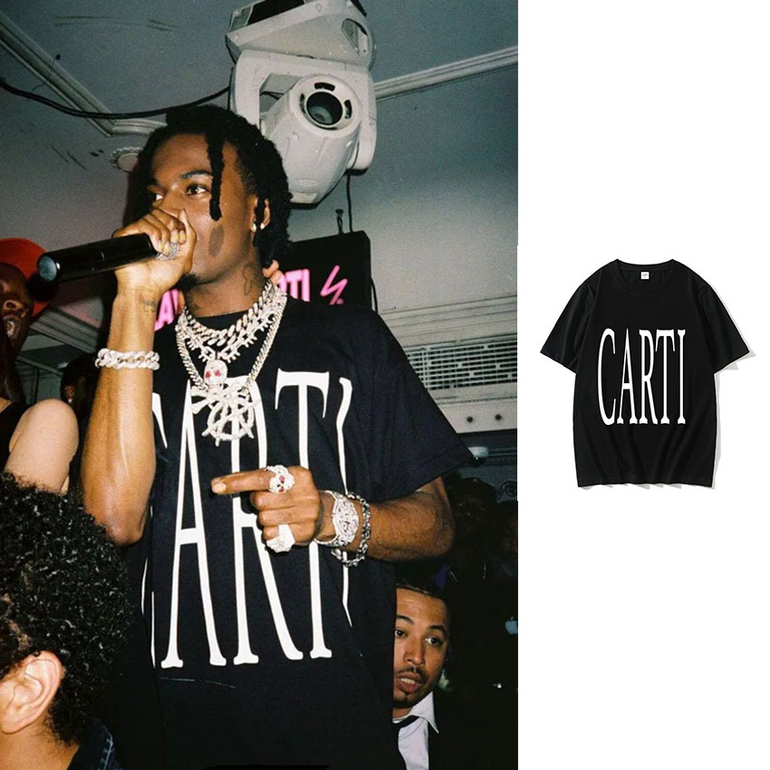 Rapper Playboi Carti T Shirt B - مراجعة Supreme Box Logo Tee وسعره