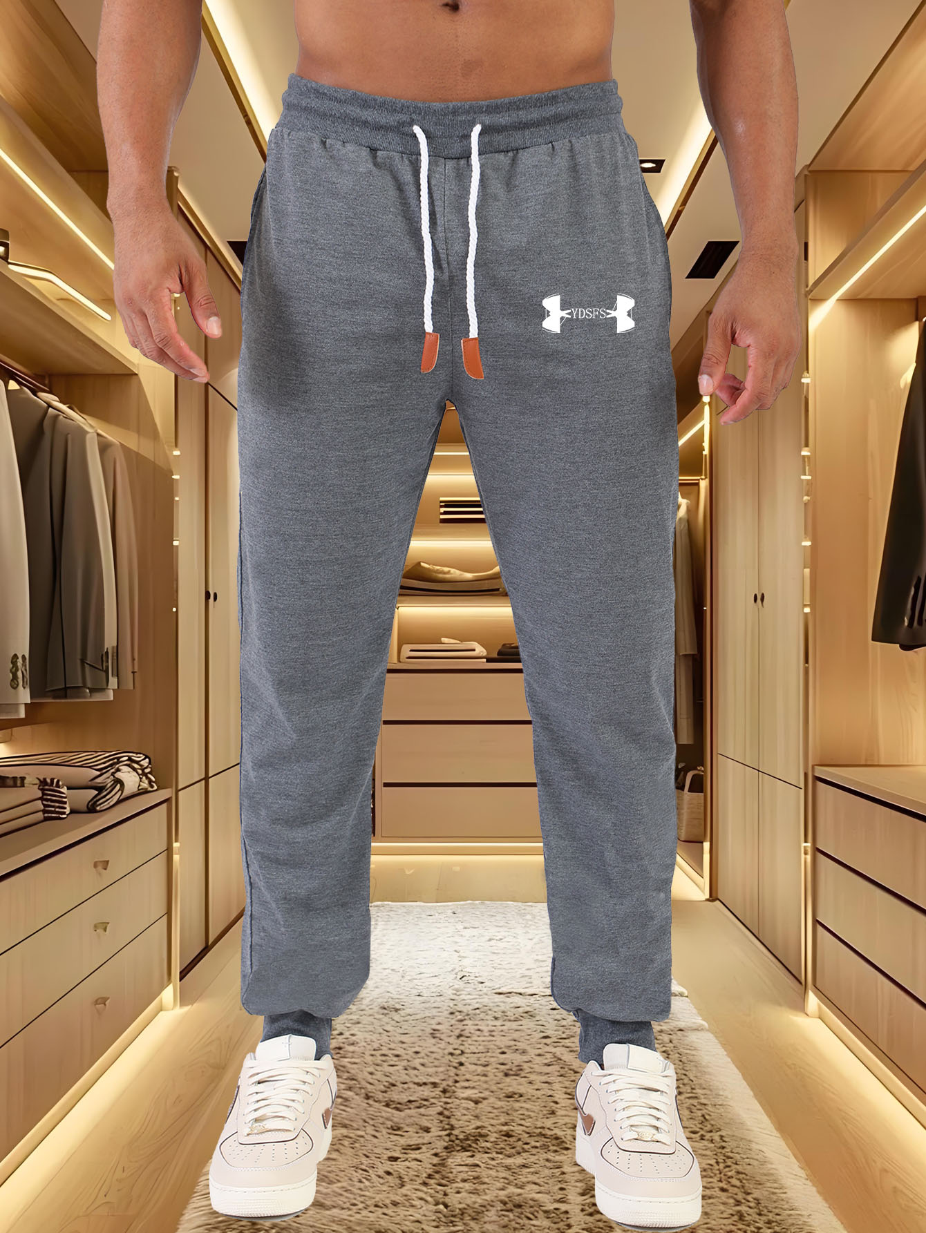 Men Jogger Pants Sport Brand L - مراجعة Streetwear Brands Logo وسعره