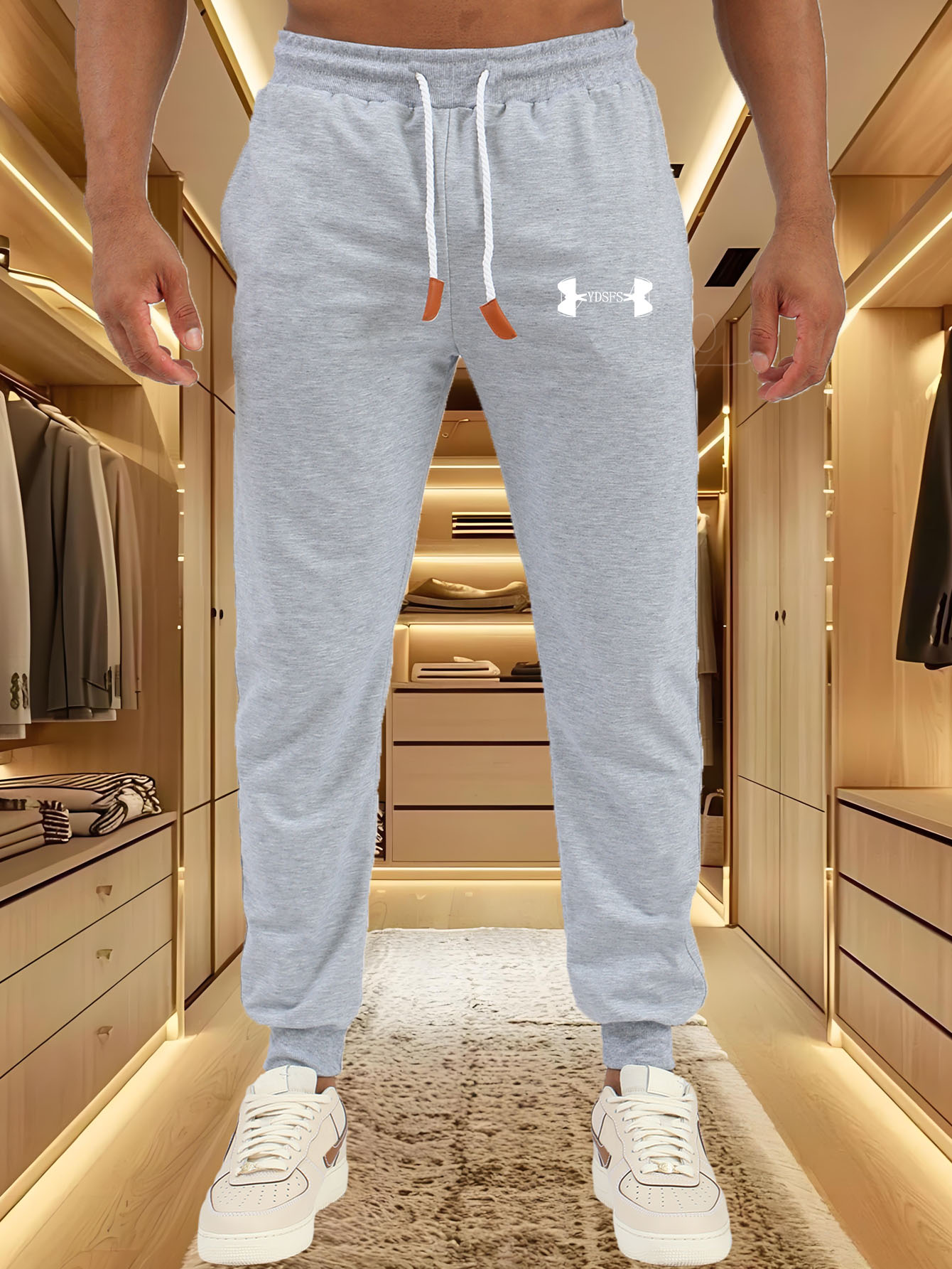 Men Jogger Pants Sport Brand L - مراجعة Streetwear Brands Logo وسعره